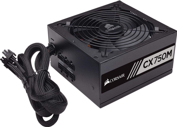Блок питания Corsair CX750M / 750W / 1x 20+4, 1x 4+4, 4x 6+2 pin б/у | Зображення 1