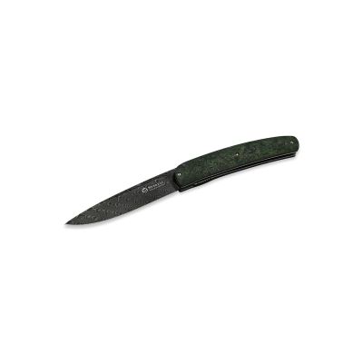 Нож Maserin Gourmet, дамаск, fat carbon, зелений (380/DV)