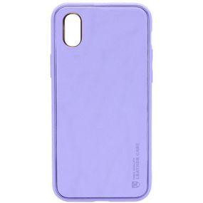 Шкіряний чохол Xshield для Apple iPhone X/XS (5.8") Бузковий/Dasheen