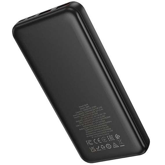 Портативний ЗП Power Bank Borofone BJ80 Clever 22.5W+PD20W 10000 mAh Black | Зображення 3