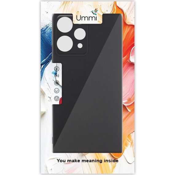 Чохол Silicone Cover Ummi Lakshmi Full Camera (AA) для Xiaomi Redmi 12 Чорний / Black | Зображення 1