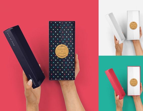 Этикетка наклейка круглая крафт "Handmade 1", Диаметр 50 мм, 250 шт/рулон, Viskom | Зображення 3
