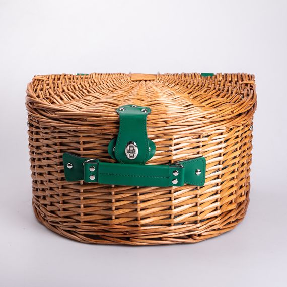 Кошик плетений для пікніка з посудом на 4 персони 41х31х22 см набір посуду туристичний для кемпінгу HP-ZQ-2 | Зображення 7