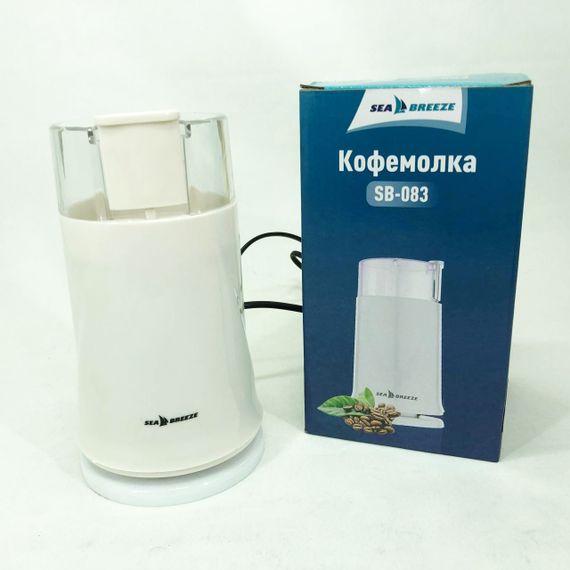 Універсальна електро кавомолка SeaBreeze SB-082 200 Вт, Кавомолка металева потужна побутова TW-74