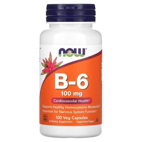 Вітамін B6 NOW Vitamin B6 100 mg 100 caps