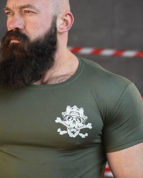 Тактична потоотводна футболка SABUR вечер оливковий ВТ0975 | Зображення 4