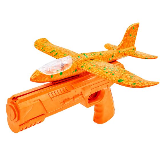 Игровой набор Самолетик на запуске TD202375(Orange) 23 см, со светом