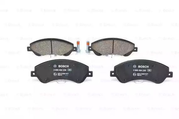 Колодки гальмівні дискові FORD TRANSIT передн.  BOSCH (0986494236) | Зображення 2
