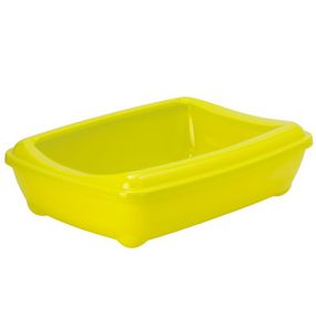 Moderna Arist-O-Tray туалет с бортиком для кошек, 57 см х 43 см х 16 см, желтый
