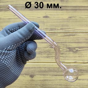 Стеклянная трубка Sherlock Ball Long Oil Pink