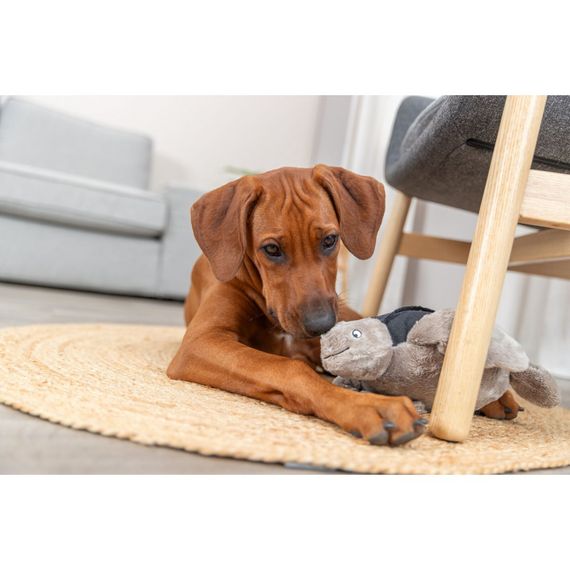 Іграшка Trixie для собак BE NORDIC Черепаха Хауке поліестер/бавовна сірий 34см | Зображення 4