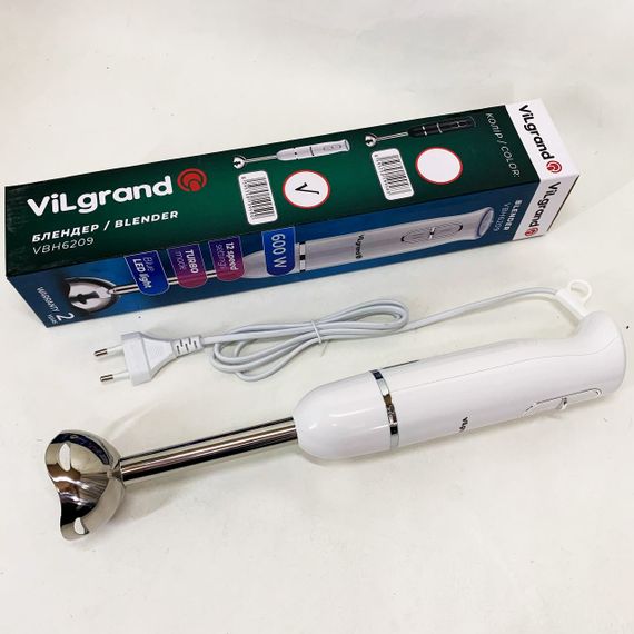 Занурювальні блендери для дому ViLgrand VBH6209 600 Вт, Занурювальний блендер з подрібнювачем GJ-99 | Зображення 5