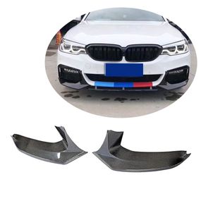 Накладки на передній бампер Flap V1 (для M-Sport 2017-2020, Карбон) для BMW 5 серія G30/31 рр