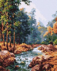 Картина за номерами "Карпатський фонтан" KHO2882 40х50