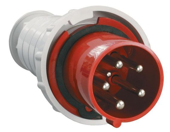 Вилка 035 переносна 3Р+PЕ+N 63А 380В IP67 Ny95500440