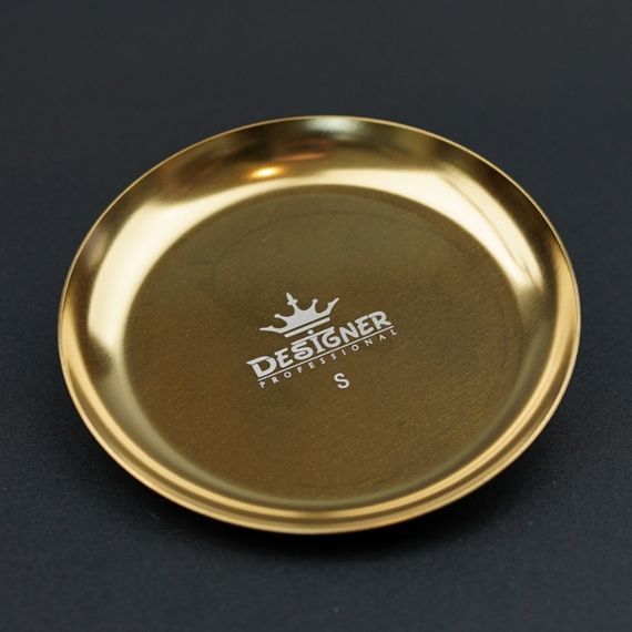 Лоток круглый для фрез Designer (диаметр 10cм) цвет золото | Зображення 1