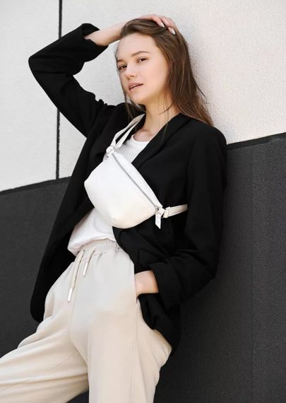 Сумка жіноча Sambag Polo біла 24 х 12 х 5 см (86129008) | Зображення 4