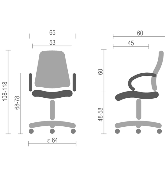 Кресло офисное Новый Стиль Nova steel LB MPD CHR68 | Зображення 2
