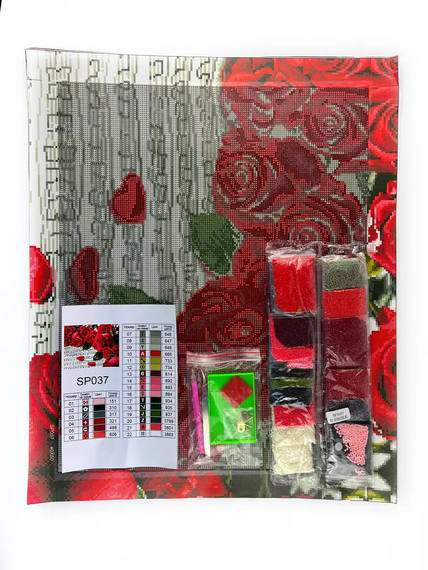 Алмазная мозаика Мелодия роз 40х50 см ColorArt SP037 | Зображення 2