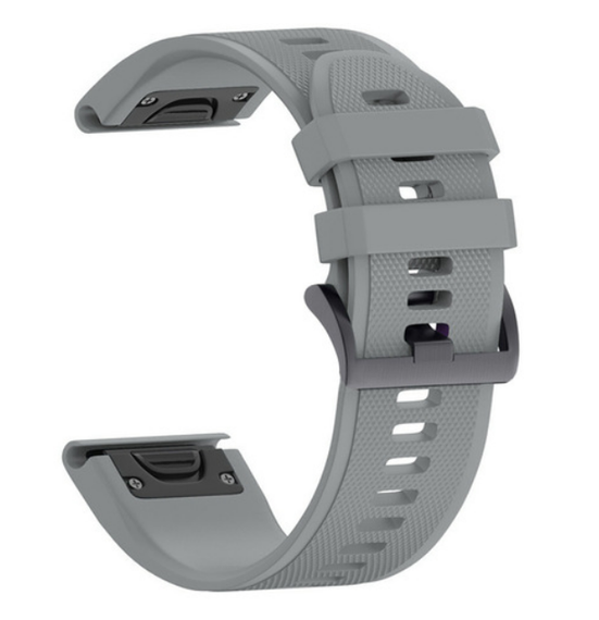 Силіконовий ремінець Primo для годинника Garmin Fenix 3 / 3HR / Fenix 5X / 6X - Grey