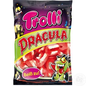 Цукерки желейні жувальні Trolli Dracula (Дракула), 200 г, Німеччина
