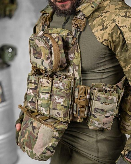 Плитоноска Artex с напашником системой быстрого сброса и 7 подсумками НП4876 | Зображення 4