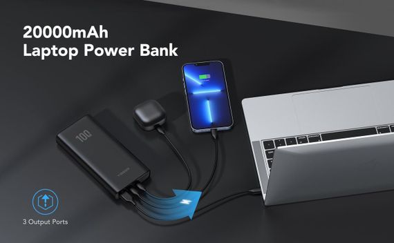 Зовнішній акумулятор Power Bank VEGER 20000MAH W2032C | Зображення 7