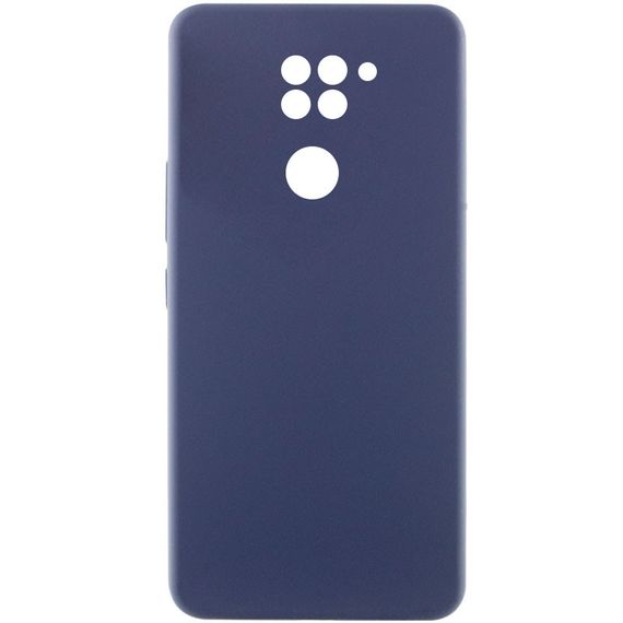 Чохол Silicone Cover Lakshmi Full Camera (AAA) для Xiaomi Redmi Note 9 / Redmi 10X Темно-синій / Midnight blue