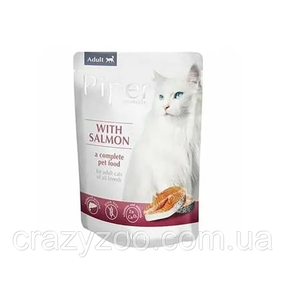 Вологий корм для котів Dolina Noteci Piper Salmon з лососем 100 г DN156-302094