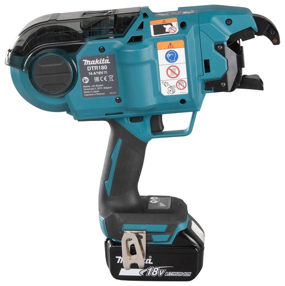 Пістолет для в'язання арматури акумуляторний Makita DTR180ZK (0.8 мм, 6 режимів, BL, LXT, 2.0 кг, без акумуляторів та зарядного пристрою) | Зображення 5