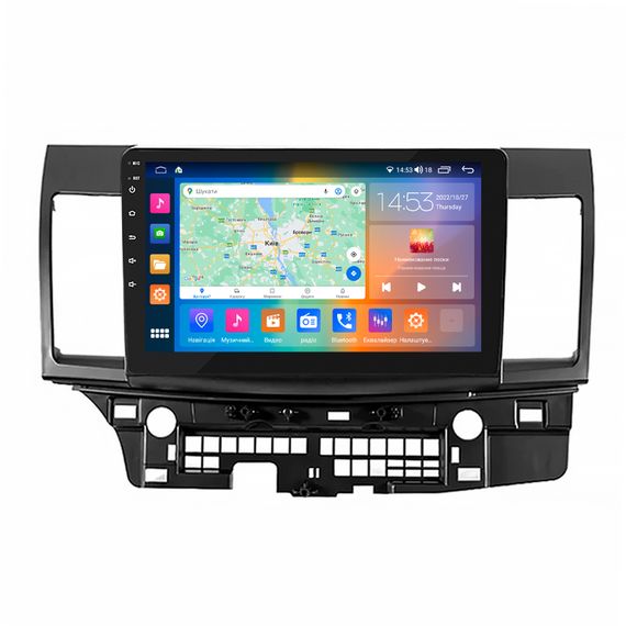 Штатна магнітола 10" Lesko для Mitsubishi Lancer Evolution X 2007-2016 4/64Gb CarPlay 4G Wi-Fi GPS Prime