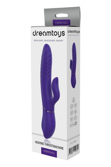 Подвійний вібратор-кролик Dream Toys Vibes of Love з функцією підігріву, фіолетовий sexstyle | Зображення 9