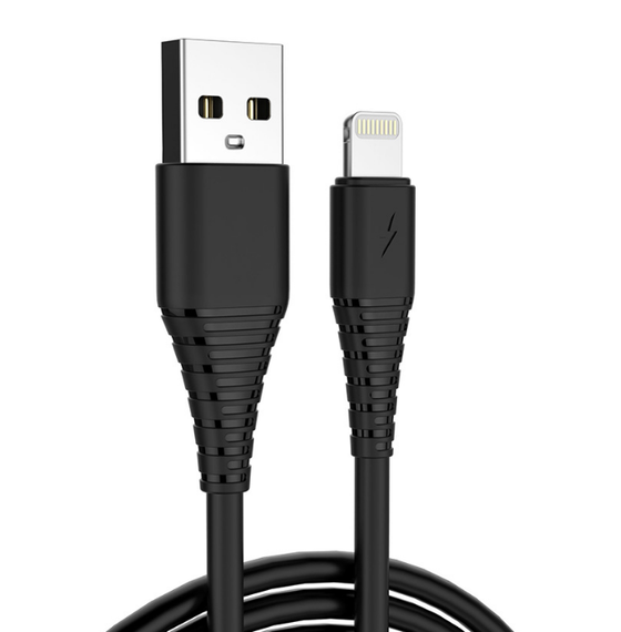 Кабель USB Lightning ColorWay CW-CBUL024-BK 2,4A 1м чорний | Зображення 1