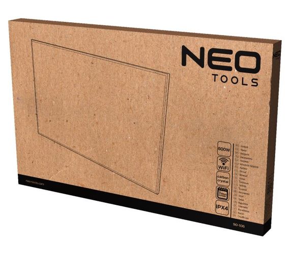 Інфрачервоний обігрівач Neo Tools 600 Вт, Білий (90-106) | Зображення 1