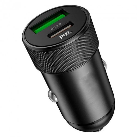 Автомобільний зарядний пристрій XPRO Z32B PD20W+QC3.0  чорний (37356-01) | Зображення 2