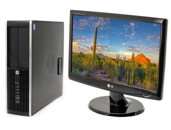 Комплект ПК Б-клас: HP Compaq Pro 6300 SFF / Intel Core i3-3220 (2 (4) ядра по 3.3 GHz) / 8 GB DDR3 / 500 GB HDD / Intel HD Graphics 2500 + Монітор LG Flatron W1943SS-PF / 19" (1366x768) TN / 1x VGA / VESA 100x100 б/в