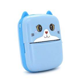 Портативний дитячий термопринтер A8 Cat, bluetooth, Type-C, blue, BOX