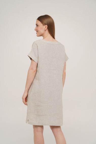 Сукня SoundSleep Linen лляна коротка S натуральна (653590753957) | Зображення 5