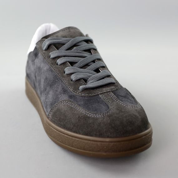 Кеди жіночі замшеві 591502 Сірі 36 37 38 39 40 41 | Зображення 1