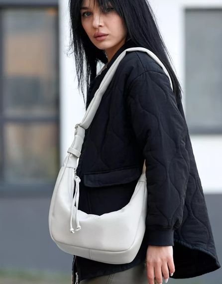 Сумка жіноча Sambag HOBO S білий 30 х 13 х 8 см (53100030) | Зображення 7