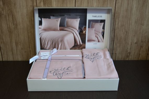 Комплект постільної білизни First Choice Deluxe Satin 200х220 Timeless Powder | Зображення 2