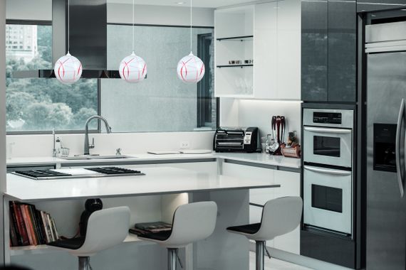 Люстра подвесная модерн E27 60W WH RD (KL-216S/1) | Зображення 2