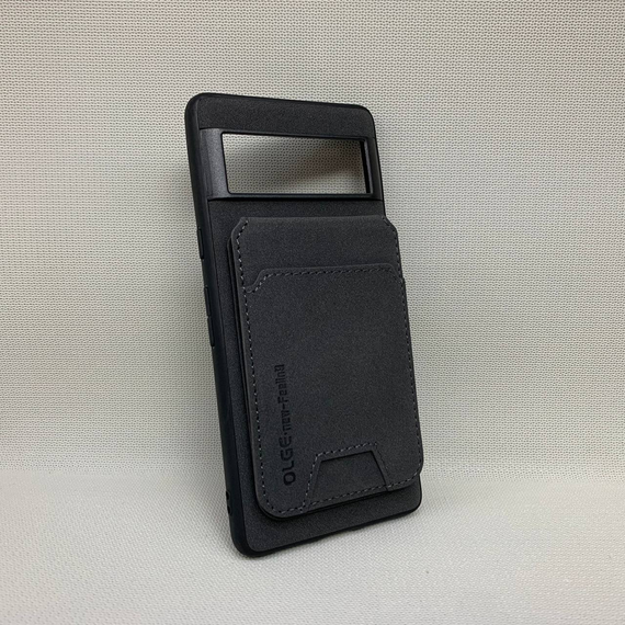 Чохол-гаманець Lux Нубук для Google Pixel 8A з силіконовою основою