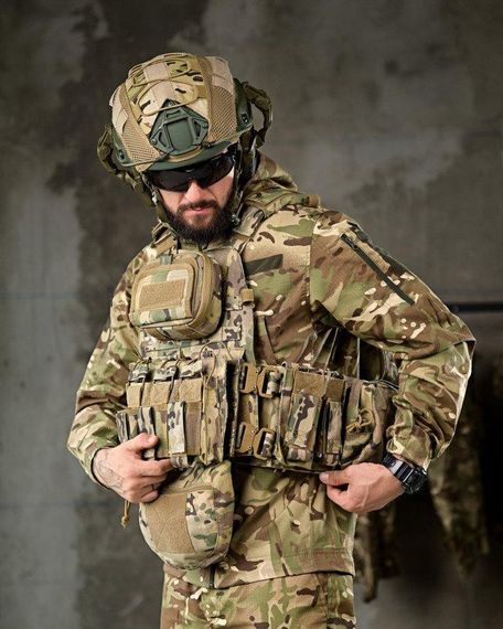 Люксовая плитоноска yakeda COBRA мультикам  с рюкзаком и аптечкой РП7355 | Зображення 1