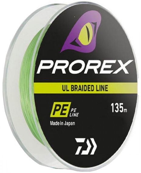 Шнур Daiwa Prorex UL Braid PE 135m (салат.) #0.30/0.09mm 4.7lb/2.1kg