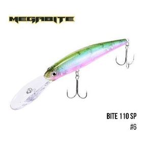 Воблер Megabite Bite 110 SP ( 110 мм, 23,6 гр, 6m) (6)