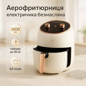Аэрофритюрница для приготовления на воздухе Rainberg RB-2318 3800Вт 8.5л, Мультипечь с автоотключением OW-13