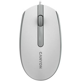 Мышь компьютерная проводная Canyon M-10 White/Gray CNE-CMS10WG светло-серая