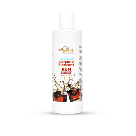 2в1 лубрикант та масажний гель - MyLove Aroma Series Intim&Massage Rum, 300 мл Sex Aura
