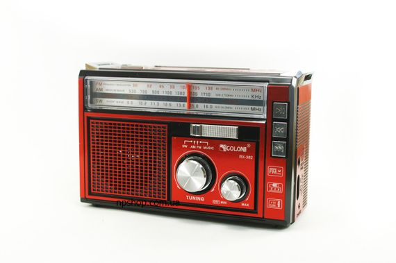 Мощный цифровой портативный FM радиоприемник GOLON всеволновое переносное портативное радио | Зображення 2